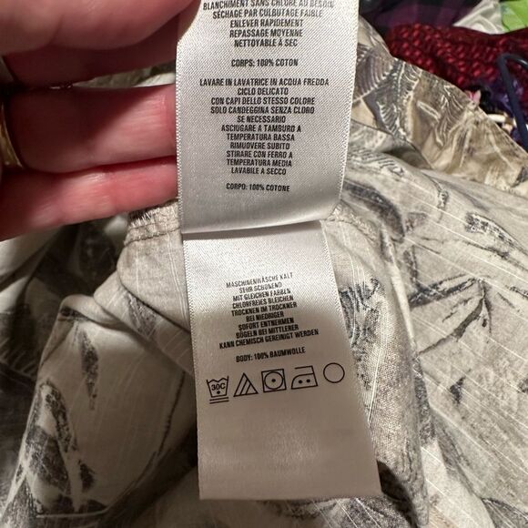 Columbia Men’s Short Sleeve Button Up Shirt Tropical Print - Large - Picture 5 of 7